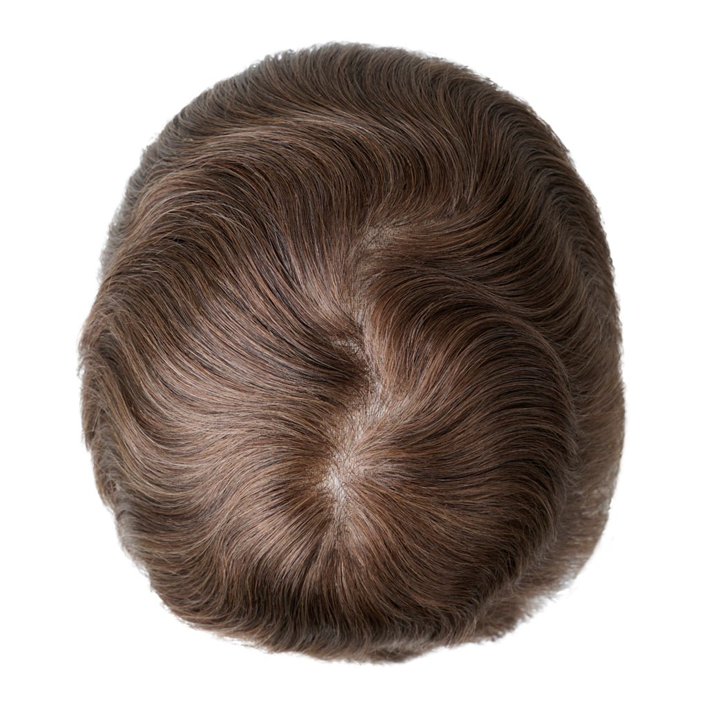 PHE - S25V 0.03mm Ultra Thin Skin Men's Hair Systems With V - looped Human Hair - Pro Hair Edit